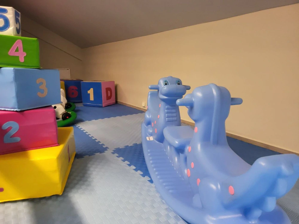 Zábavná zóna pre deti v rekreačnej oblasti v Patinciach