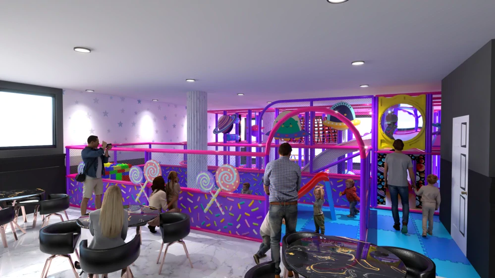 Detské ihrisko pre rodiny v turistickej lokalite v Novom Smokovci