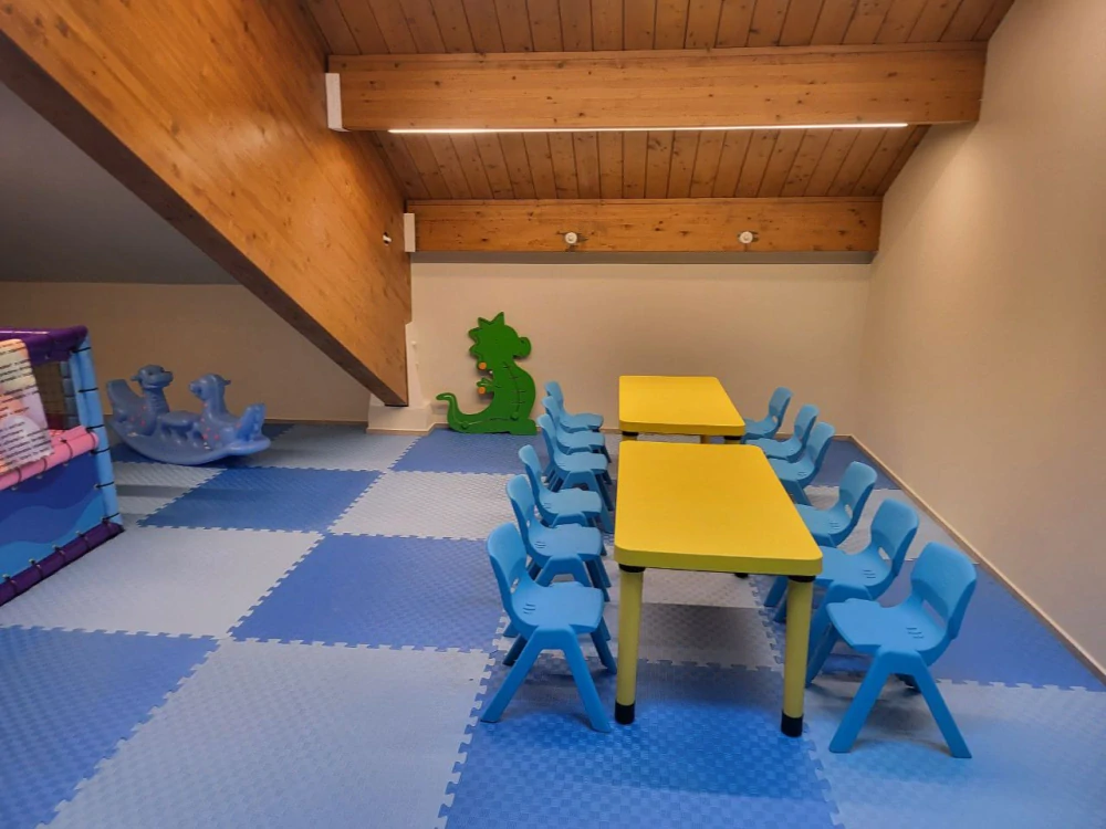 Zábavná zóna pre deti v rekreačnej oblasti v Patinciach
